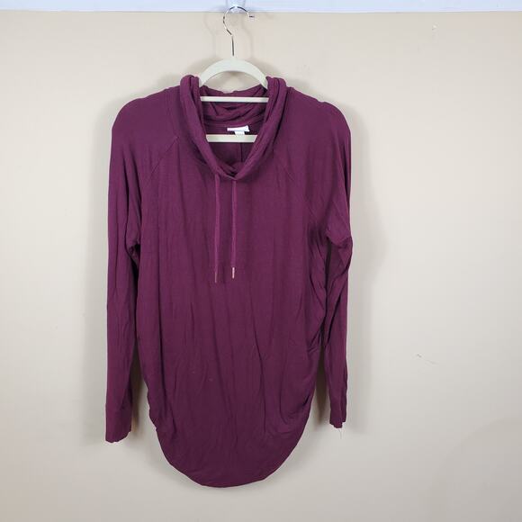 4/$25 Isabel Maternity Cowl Neck Sweatshirt M - Picture 1 of 12
